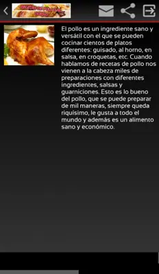 Recetas de pollo al horno android App screenshot 4